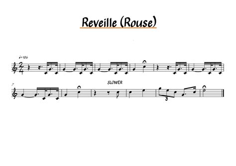 Reveille in music