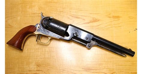 A historical image of a 45 revolver handgun