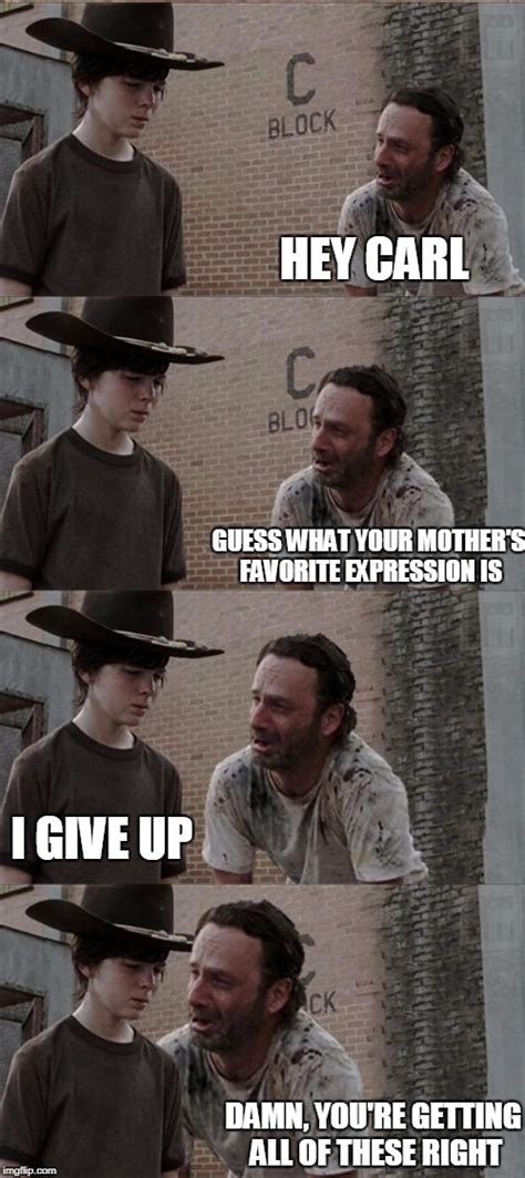 Rick and Carl meme expression