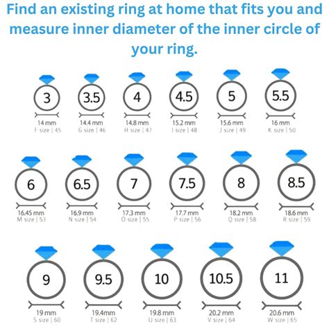 Japanese Ring Size Chart