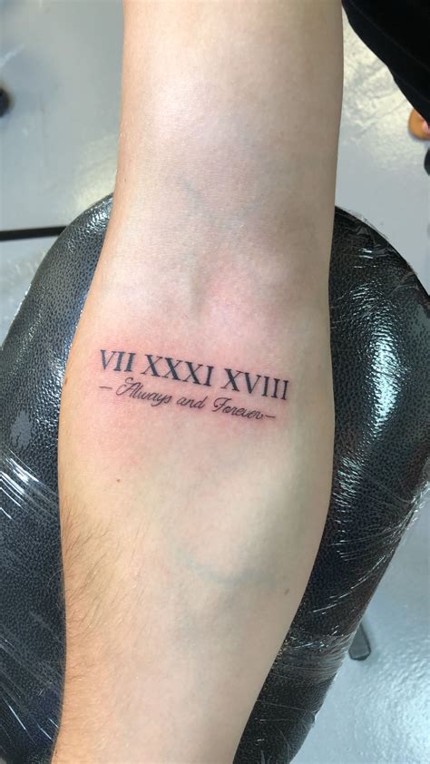 Roman numeral tattoo aftercare