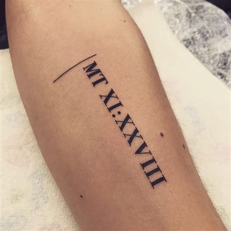 Roman numeral tattoo inspiration