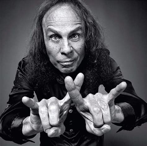 Ronnie James Dio, a pioneer of the horns up gesture in heavy metal music