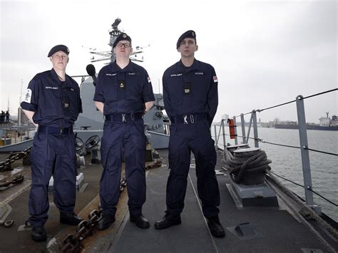 Royal Navy crew on HMS Queen Elizabeth