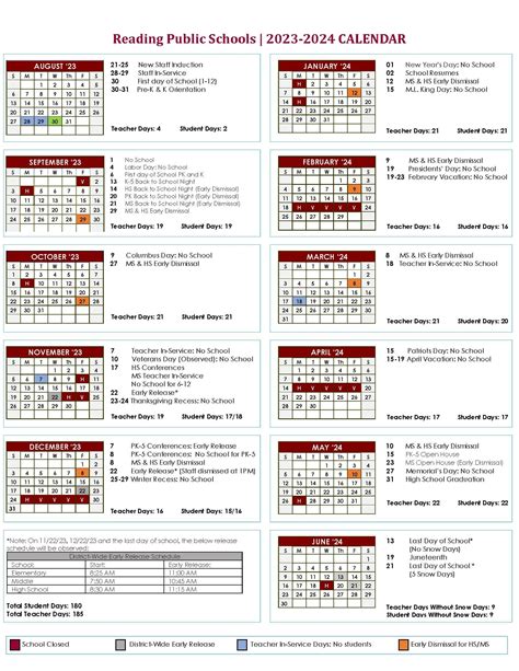 RPS205 School Calendar Image 5