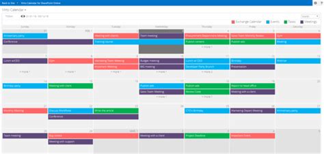 RSS Calendar Guide Features