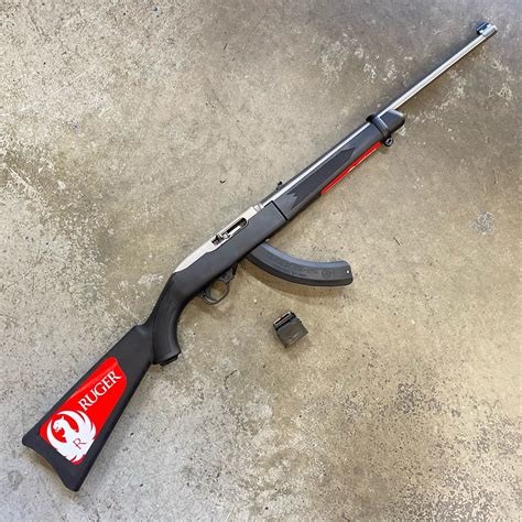 Ruger 10/22 Takedown model being shot