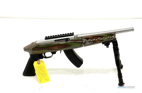 Ruger 10/22 Takedown model in a shooting range