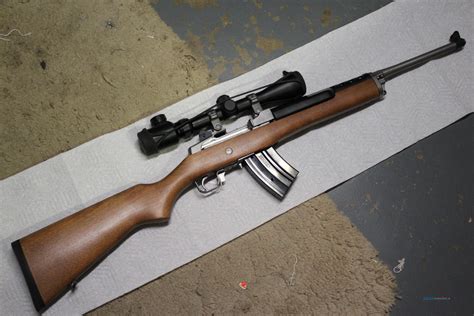 Ruger Mini-30 rifle with scope and sling