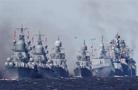 Russian naval vessels near Alaska coastline