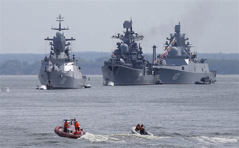 Russian naval vessels in the Arctic Ocean