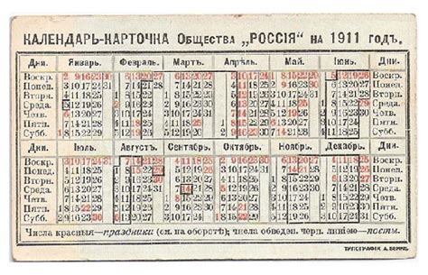 Notable Dates on Russian Calendar