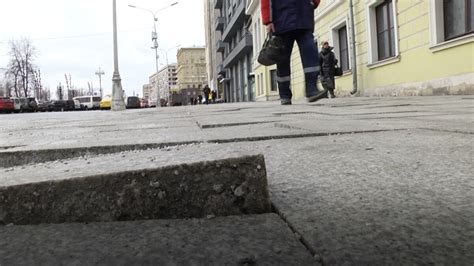 Russian Sidewalk Cracks