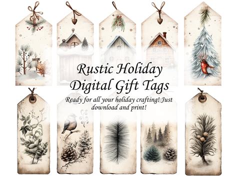 Rustic Christmas Tags