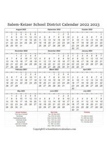 Benefits of the Salem Keizer School District Calendar