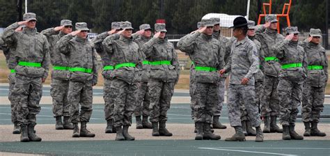 An illustration of the discipline shown through the military salute