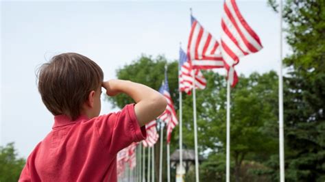 Saluting the Flag