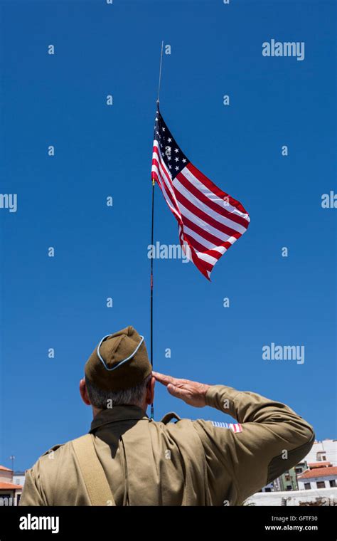 Saluting the Flag