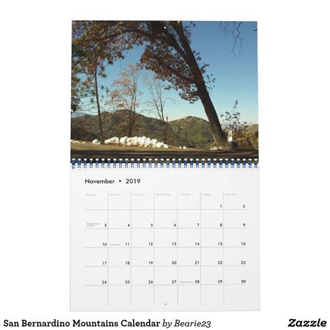 San Bernardino District Calendar Concept