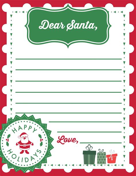 Santa Letter Printables Sets