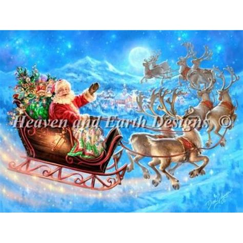 Santa's Magical Flight With Reindeer