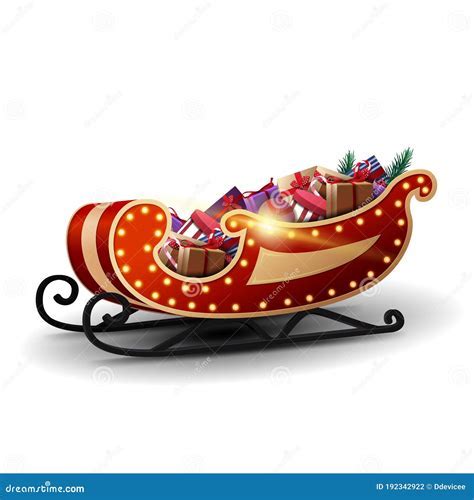 Modern Digital Art of Santa's Sleigh