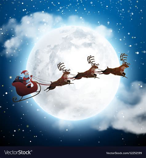 Santa's Sleigh at Night