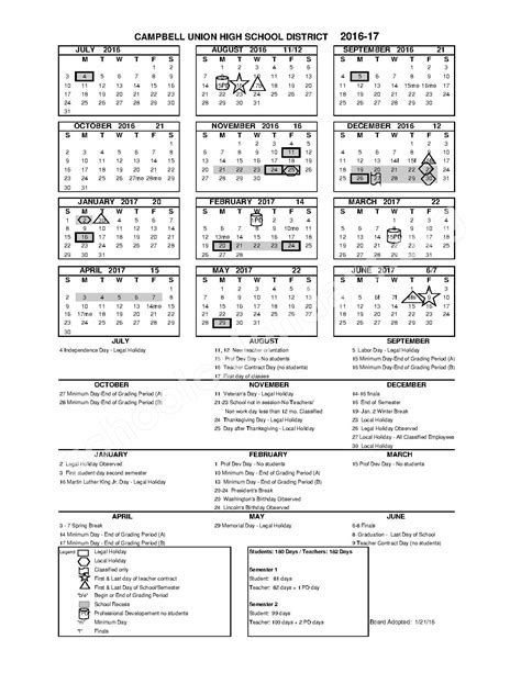 Saratoga High School Event Calendar Image 3