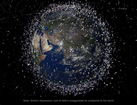 Satellite debris