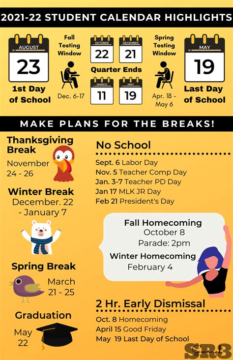 Savannah Schools Calendar Features