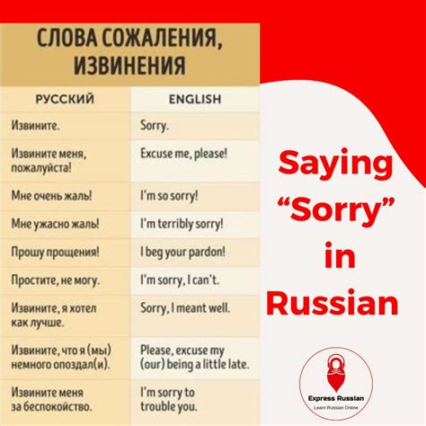 Russian apology phrases