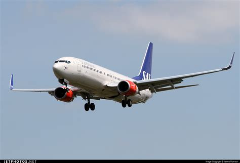 Scandinavian Airlines plane taking off