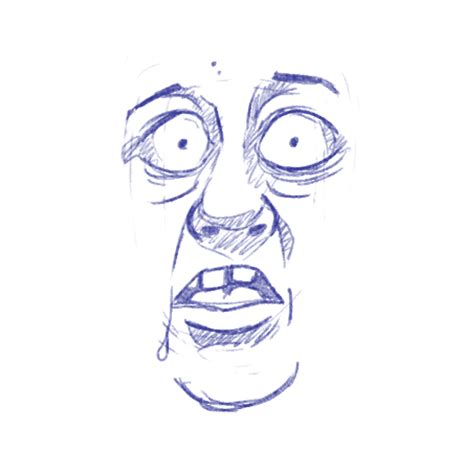 Drawing tips for a scared face