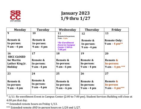 Sccc Academic Calendar Image 6