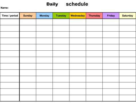 Schedule calendar