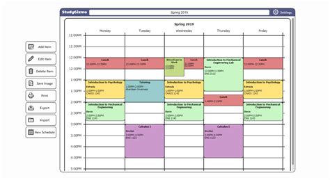 Schedule Creation