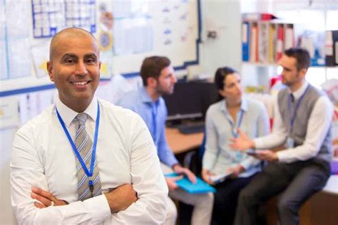 School administrator leading a meeting