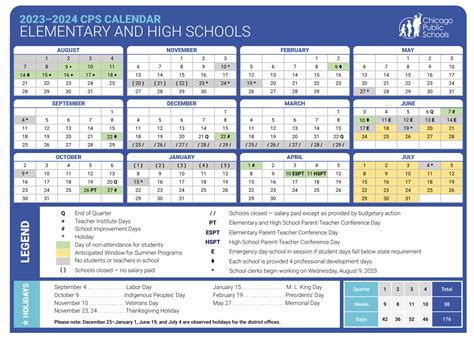 SPS School Calendar Image 2