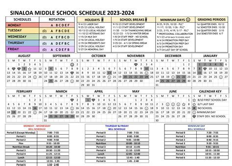 School Calendar Structure