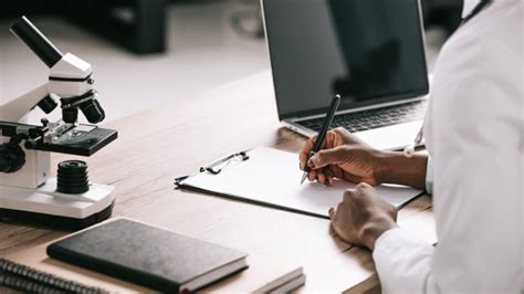 Science Writer at Desk