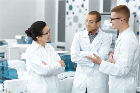 Scientists presenting their research at a conference