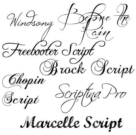 script font style