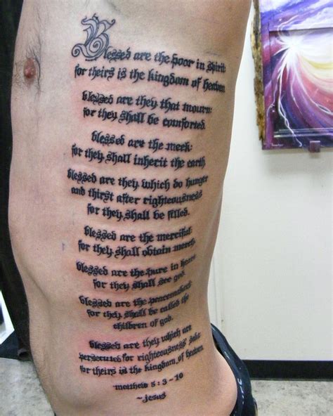 Scripture tattoos symbolism