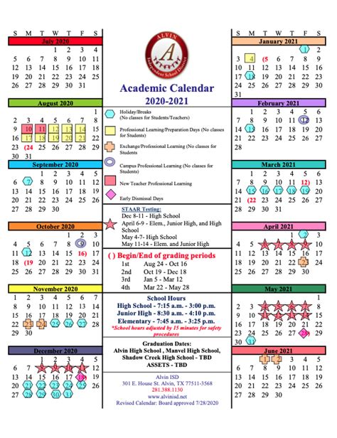 Scucisd School Calendar Overview