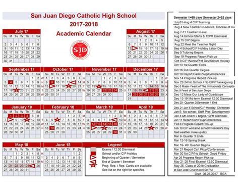 SDSU Calendar Layout