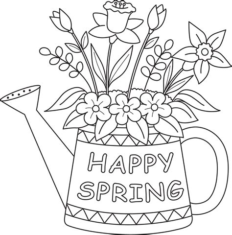 Seasonal flower coloring pages for holidays