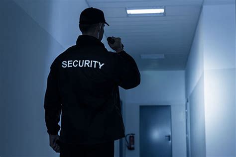 Security Officer Patrolling