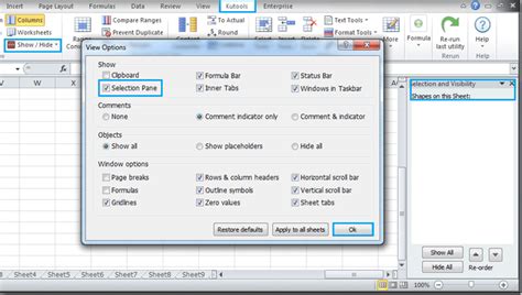 Selection Pane in Microsoft Word