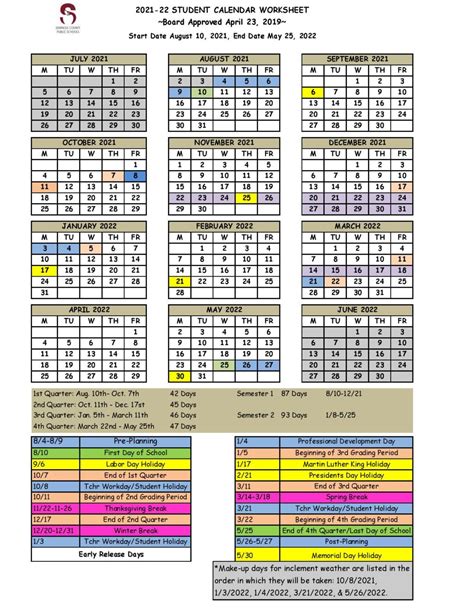 Seminole State College Academic Calendar