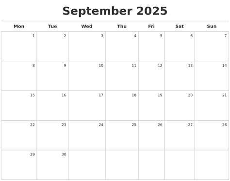 September 2025 planning tips